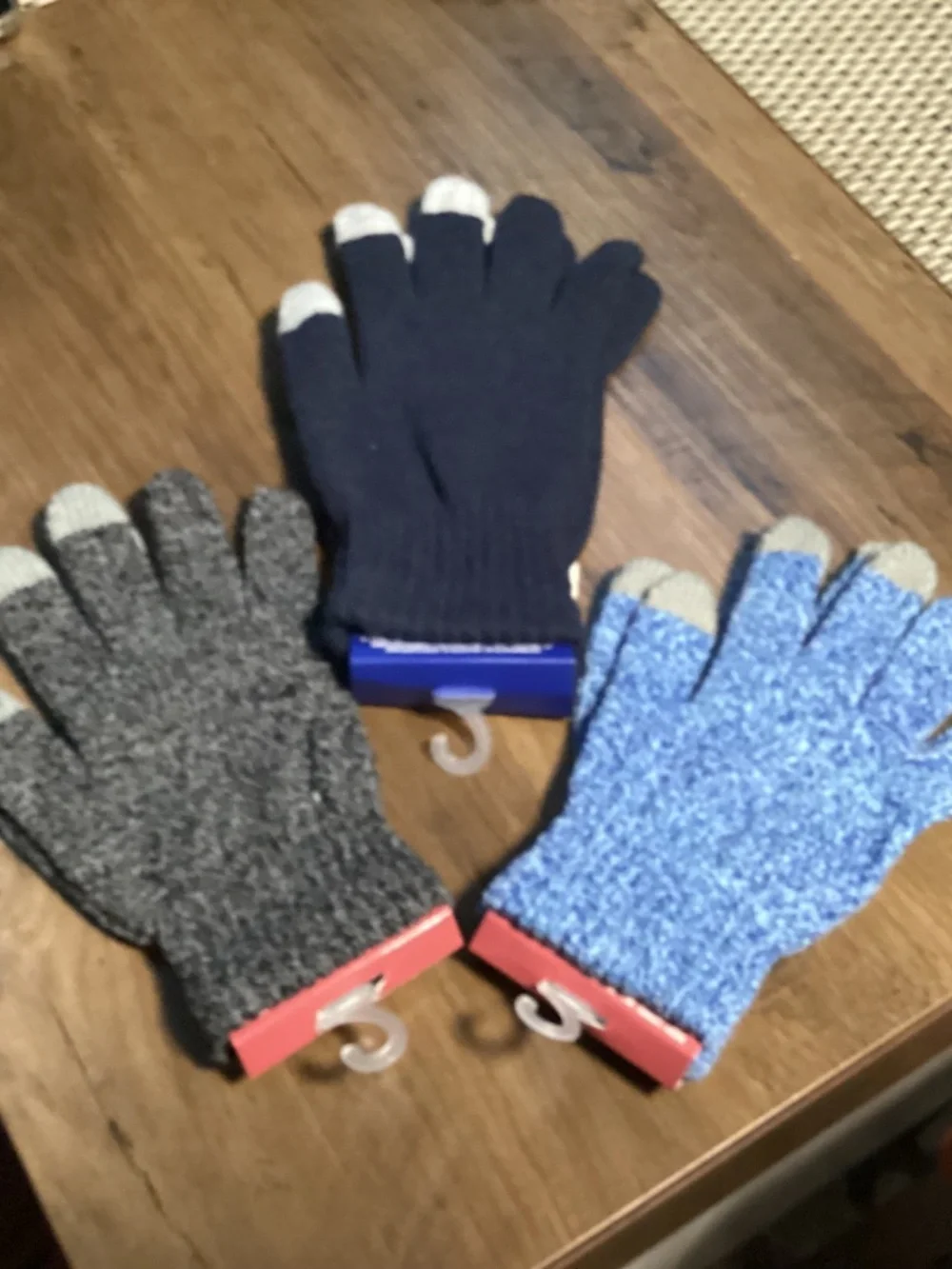 Juncture women's knit texting gloves bundle New 3 pairs